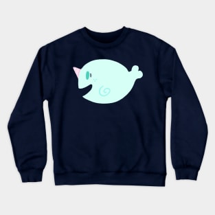 SeaFoam Narwhal Cotton Candy Crewneck Sweatshirt